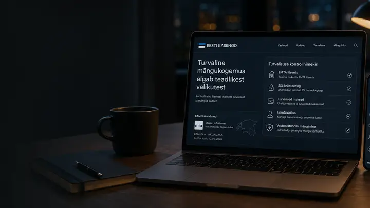 Parimad Eesti online kasiinod ja nende turvalisus: Eksperdi täielik teejuht ja analüüs